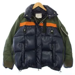 サカイ sacai MA-1 ドッキング ダウンジャケット ジップアップ アウター 1 紺 18-04180 /TKのサムネイル