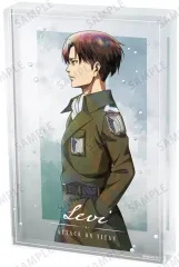 【中古】アクリルスタンド・アクリルパネル リヴァイ・アッカーマン 描き下ろし 冬の歩みver. アクリルブロック 「進撃の巨人」