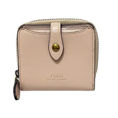 POLObyRalphLauren(ポロラルフローレン) 2つ折り財布 - ピンクベージュ レザー