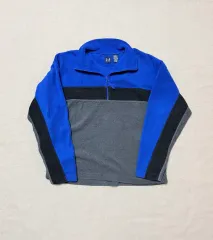 オールド ギャップ カラーブロック ハーフジップアップ フリース プルオーバー 90s