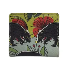 FURLA(フルラ) 2つ折り財布 - 黒×ライトブルー×マルチ レザー