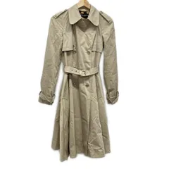 DOLCE&GABBANA(ドルチェアンドガッバーナ) トレンチコート サイズ36 S レディース美品  - ベージュ 長袖/春/秋