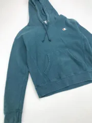 Champion チャンピオン REVERSE WEAVE プルオーバー パーカー sizeS/緑 ◆■◎レディース
