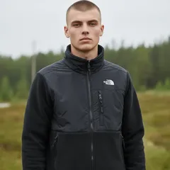 【美品】US企画 THE NORTH FACE ノースフェイス デナリ フリースジャケット ブラック メンズ 黒 POLARTEC 【Lサイズ】