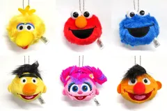 【中古】ぬいぐるみマスコット・ぬいぐるみバッジ 全6種セット 「セサミストリート フェイスマスコット」