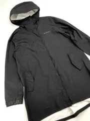 Columbia コロンビア 120 PL3181 長袖 フード付き ナイロン コート sizeXL/黒 ◆■メンズ