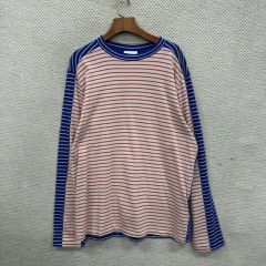 コス COS カジュアル ストライプ バイカラー ロングスリーブ 長袖Tシャツ L A05269