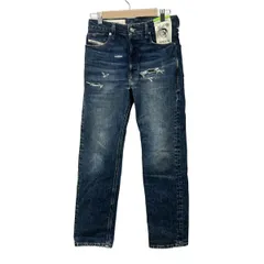 DIESEL(ディーゼル) ジーンズ サイズ27 メンズ美品  D-MACS ダークネイビー フルレングス/ダメージ加工/ボタンフライ