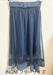 [匿名取引] INGNI チュール デニム スカート フリーサイズ
