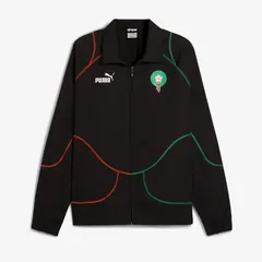 【送料無料・匿名配送】PUMA プーマ モロッコ代表 2025 ftblStatement トラック ジャケット 黒 並行輸入 新品 正規品 襟付き リップストップ