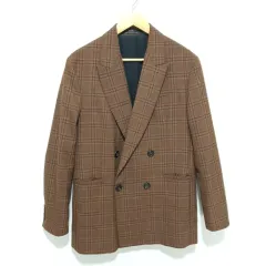 ZARA マン チェック ダブル ジャケット EUR 48_M1620