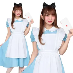 クリアストーン(Clearstone) コスプレ ハロウィン アリスドレス レディース ブルー