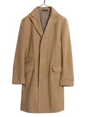 【お得なクーポン配布中!】 バナナリパブリック チェスター コート メンズ M / ウール カシミヤ 混 フィールド ロングコート テーラード キャメル ブラウン きれいめ