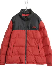 【お得なクーポン配布中!】 ノースフェイス ヌプシ ダウン ジャケット メンズ XL 古着 アウトドア 700フィル フルジップ ハイネック ジャンパー ツートン 大きいサイズ