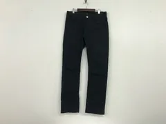 本物ノーアイディーNOID.コットンストレッチチノデニムパンツメンズサーフアメカジワークミリタリーストリートスケータースーツモードドレスゴルフバイカー黒ブラック2M