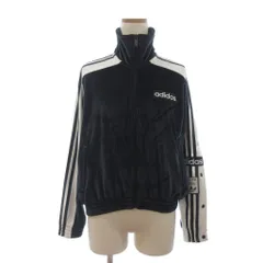 アディダス adidas 美品 W ADIBREAK VELOUR TT トラックジャケット ライン ジップアップ IW5581 グレー S