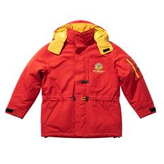 フェニックス phenix ブルゾン ジャケット ミドル丈 ロゴマーク レッド