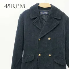 ４５ＲＰＭ ＦＦＲＰＭ フォーティ ファイブ アールピーエム Ｐコート ピーコート ジャケット ブラック 黒 金ボタンのサムネイル