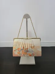 和装バッグ 兼用バッグ 花柄 和装 和装小物 フォーマル 着物 ゴールド 蝶