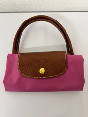 Longchamp（ロンシャン） Le Pliage ハンドバッグ ナイロン×レザー ピンク 中古 トートバッグ