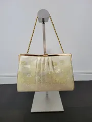 和装バッグ がま口 バッグ フォーマル 和装 和装小物 ハンドバッグ ゴールド