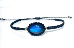 天然石　ラブラドライト　ブレスレット