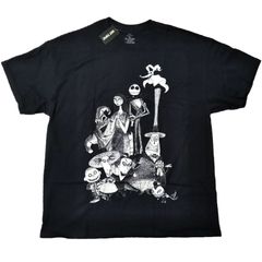 Cakeworthy ディズニー ナイトメアービフォアクリスマス 総柄 Tシャツ 