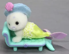 【中古】おもちゃ 5.アザラシの赤ちゃん 「シルバニアファミリー 赤ちゃん家具コレクション -ゆめいろマーメイド-」 ローソン限定