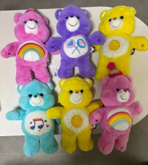 ケアベア ぬいぐるみ ウール コレクション (ピンク/パープル/イエロー/ブルー) 6種