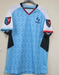 Bitget(ビットゲット)ラ・リーグサッカーユニフォーム　ブルー　海外Mサイズ　上下セット　新品・送料込み