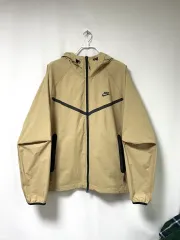 NIKE テックパック 軽量 ウィンドランナー 伸縮性 ウーブン ウィンドブレーカー ジャケット 100 _ ベージュ