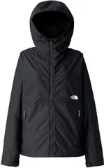 ザ・ノース・フェイス THE NORTH FACE アウトドア コンパクトジャケット レディース アウター 上着 フーディ パーカー 軽量 撥水 防風 普段着 キャンプ ハイキング 旅行 持ち運び 収納袋付き コットンライク  NPW72530 K ブラック