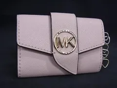 ■美品■ MICHAEL KORS マイケルコース レザー 6連 キーケース 鍵入れ コインケース 小銭入れ レディース ベージュ系 DI0578