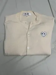 コム・デ・ギャルソン アイボリー カーディガン L