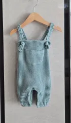 ワッフル ミント オーバーオール 70