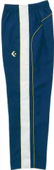 コンバース CONVERSE バスケット ジュニア ウォームアップパンツ キッズ 子供 長ズボン ボトムス ロング丈 サイドフルオープン 裏起毛 撥水 透湿 練習 トレーニング 部活動 クラブ チーム  CB482501P 2911 ネイビー×ホワイト