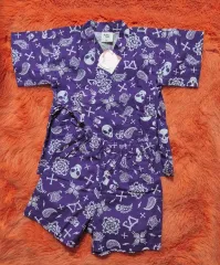 Donkey Jossy スカル ドクロ 浴衣 甚平 上下セット キッズ95 新品