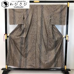 名古屋帯 作家物 手描き 達磨 だるま 灰色 縮緬 O-5800 - メルカリ
