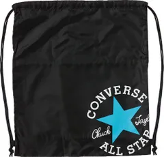 コンバース CONVERSE ナップサックL バッグ バスケ バスケットボール ケース ボールケース ボール入れ ジムバッグ ジムサック 収納 鞄 かばん 軽量 スポーツ 部活 遠足 学校  C2255092 1922 ブラック×サックス