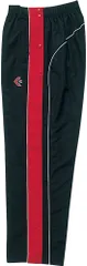 コンバース CONVERSE バスケット ジュニア ウォームアップパンツ キッズ 子供 長ズボン ボトムス ロング丈 サイドフルオープン 裏起毛 撥水 透湿 練習 トレーニング 部活動 クラブ チーム  CB482501P 1964 ブラック×レッド