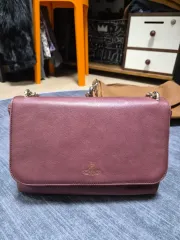 VIVIENNE WESTWOOD ヴィヴィアン・ウエストウッド チェーン クロスバック バーガンディ