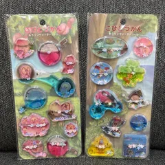 こびとづかん キラリンウォーターシール 2点セット 正規品 水入りシール　ウォーター