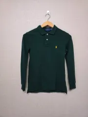 ポロ ラルフローレン 長袖 ポロシャツ グリーン サイズ 85 レディース