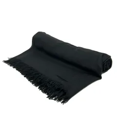 HERMES(エルメス) ストール(ショール) - 黒 カシミヤ、シルク