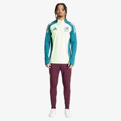 【送料無料・匿名配送】adidas アディダス メキシコ代表 2024 トレーニング トップ 緑 並行輸入 新品 正規品 ハーフジップ