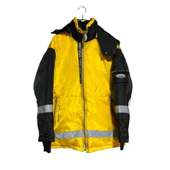  FIRST DOWN ファーストダウン ナイロン ジャケット ジャンパー ウェア アウター イエロー メンズ M【RE344】