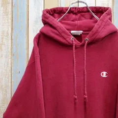 HA338☆チャンピオン☆リバースウィーブスウェットパーカー☆刺繍ロゴ☆ボルドー