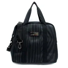 アディダス バイ ステラマッカートニー adidas by Stella McCartney ゼブラ ミディアム スポーツバッグ 2WAY 黒 ブラック BR3134 美品