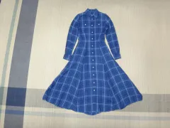 (XS) ポロラルフローレン チェック シャツ ロング ワンピース