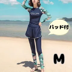 М 3点セット 水着 レディース ラッシュガード長袖 ショートパンツ タンキニ